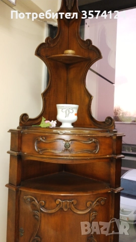 Ъглов шкаф ретро стил, снимка 3 - Шкафове - 52409162