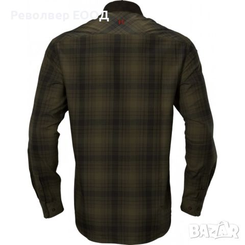 Мъжка риза Harkila - Driven Hunt flannel в цвят Olive green check, снимка 2 - Екипировка - 45337697