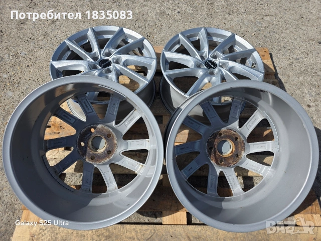Лети джанти 17ки 5х108 Borbet, снимка 10 - Гуми и джанти - 54256867