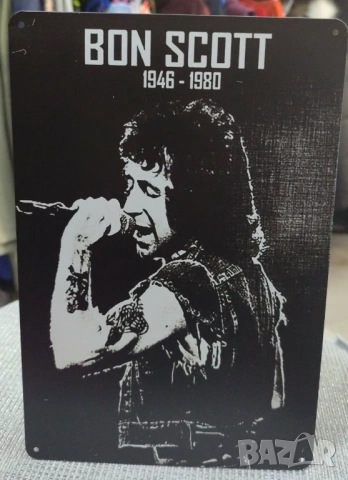 Bon Scott-метална табела(плакет)