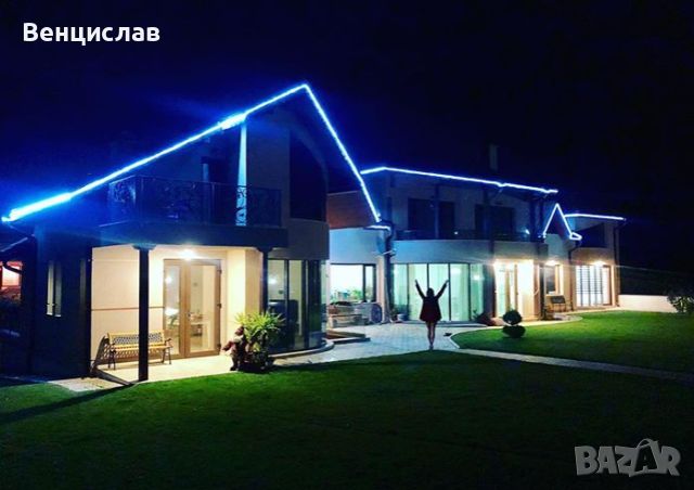 Неповторимо красиво оконтуряване / осветяване  на покрив с Led лента - Vtac / Samsung, снимка 4 - Монтажи - 46658508