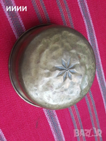 Бронзова купа чиния фиала датирана, снимка 2 - Антикварни и старинни предмети - 53412608