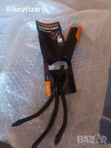 Fiskars QuikFit 1000683 Wide Claw, Small Rake, Tool Head, Ширина: 5,5 см, Черно/Оранжево НОВО, снимка 3 - Градински инструменти - 46798298