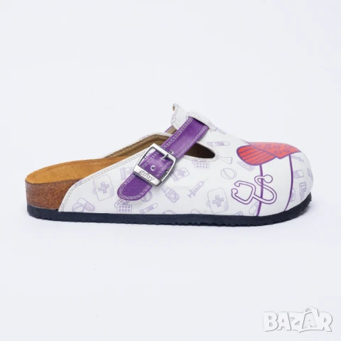 🥁 Намаление - Ортопедични чехли със стелка от естествен велур | Марка Tuasolea, снимка 1