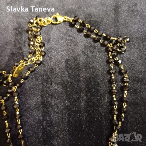 Стоманено колие, двойно, с кръст, снимка 2 - Колиета, медальони, синджири - 52238538