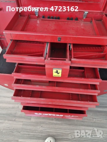 Количка за инструменти FERRARI, снимка 8 - Куфари с инструменти - 53820868