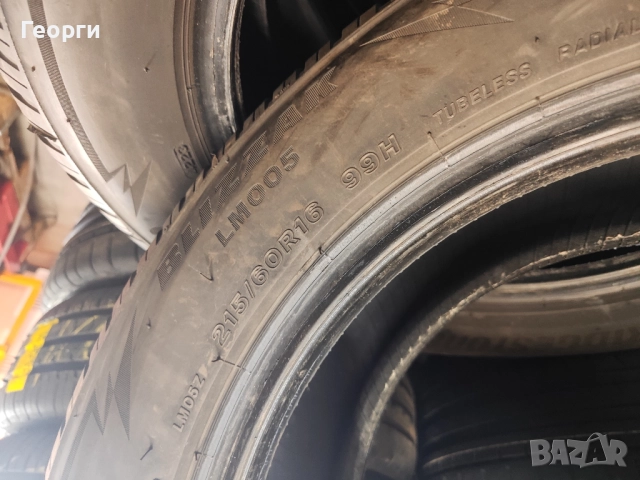 2бр.зимни гуми 215/60/16 Bridgestone, снимка 8 - Гуми и джанти - 52777813