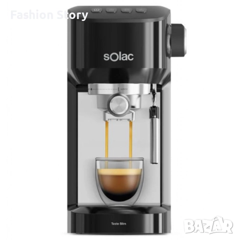 Кафемашина Solac Taste Slim – 20 бара, Thermoblock, 1.4L, пара и капучино, 1350W, снимка 2 - Кафемашини - 52417254