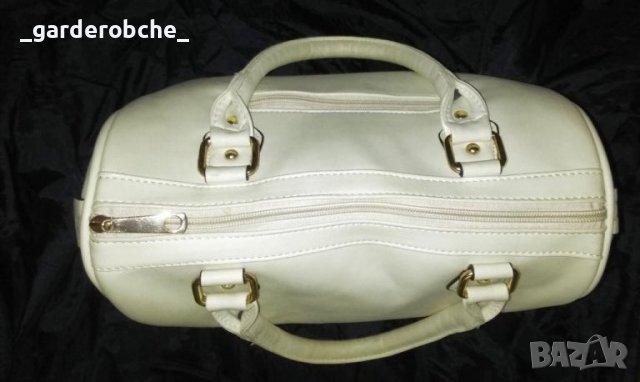 🌼🍀🌼Дамска стилна чанта от мека кожа в цвят ''крем'', подходяща за поводи!🌼🍀🌼, снимка 4 - Чанти - 30354113