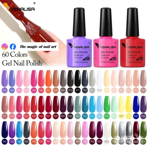 Venalisa VIP 4 UV LED гел лак, снимка 17 - Продукти за маникюр - 37783320