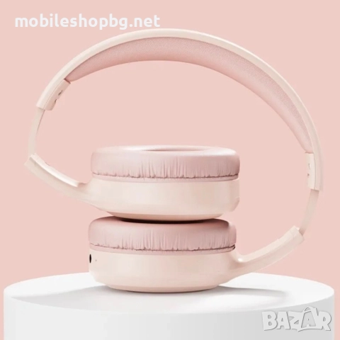 безжични слушалки розови Lenovo големи, снимка 3 - Слушалки и портативни колонки - 52640447