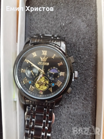 Мъжки часовник OLEVS – елегантен, снимка 2 - Мъжки - 54225040