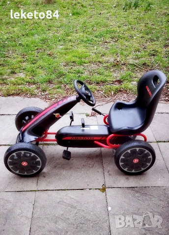 Картинг Abarth Pedal Go Kart с меки EVA гуми, снимка 3 - Детски велосипеди, триколки и коли - 53913111