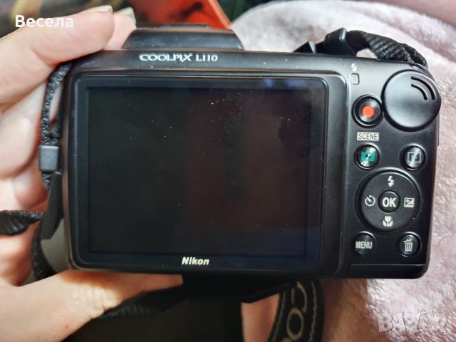 Фотоапарат Nikon coolpix L110 с чанта и зарядно, снимка 3 - Фотоапарати - 45115458