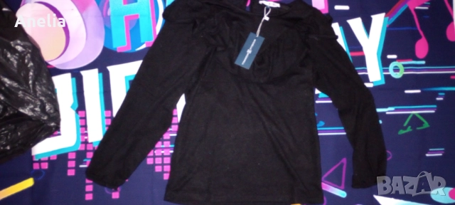 Нова Дамска Зимна Блуза / Пуловер   в черно С М , снимка 4 - Блузи с дълъг ръкав и пуловери - 52557537