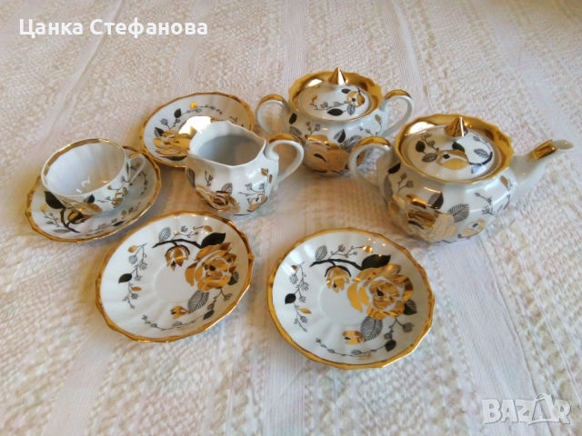 Част от сервиз,, Золотая роза,,