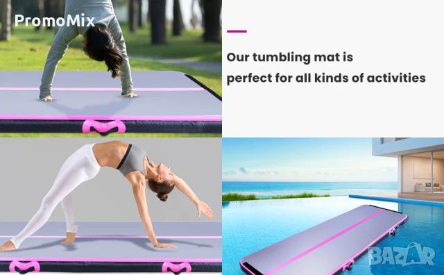 Надуваема въздушна платформа Evapoland E1395-01 3м SUB падъл борд постелка Надуваема тренировъчна по, снимка 3 - Други спортове - 47546687