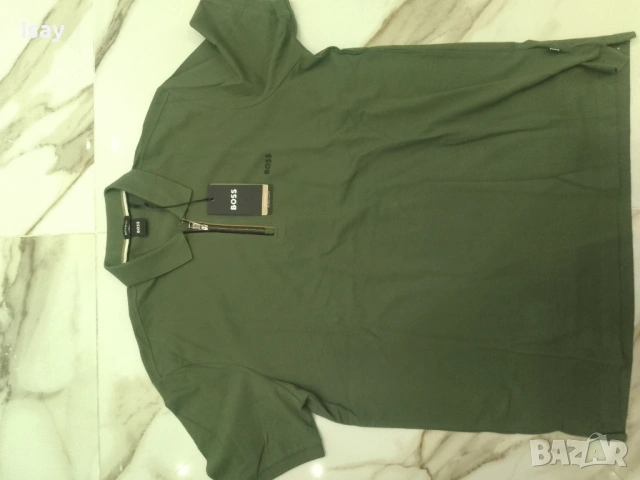 Мъжка тениска Хуго БОСС 3ХЛ последен адрес , снимка 3 - Тениски - 53168924