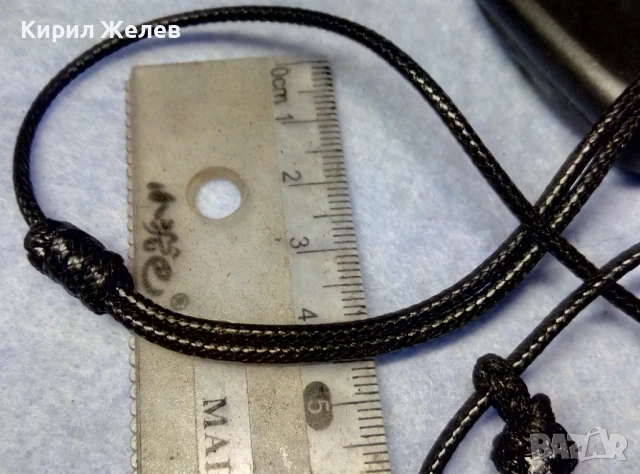 СТИЛЕН ВИНТИДЖ АРТ СКЪПОЦЕНЕН МЕДАЛЬОН ФАСЕТИРАН НАТУРАЛЕН АМЕТИСТ с ПЛЕТЕНО ШНУРЧЕ 50194, снимка 8 - Колиета, медальони, синджири - 51255644