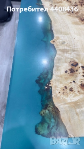 Холна маса от епоксидна смола и дърво, снимка 5 - Маси - 52436461