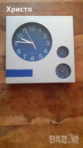 стенен часовник с термометър и хидрометър супер, снимка 1 - Други стоки за дома - 46111952