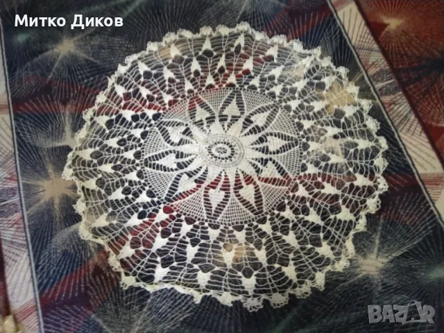 Покривка плетени на една кука фи 97см нова