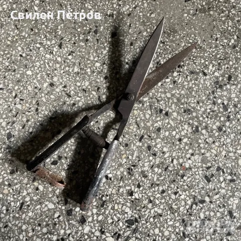 Дървена лопата и стара ножица, снимка 3 - Други ценни предмети - 49787715