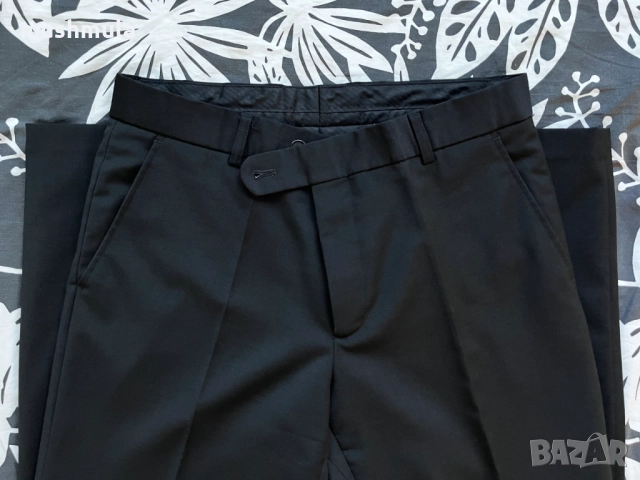 Черен костюм вискоза Andrews 48/M - обличан веднъж, снимка 8 - Костюми - 52203832