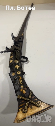 Османска кремъчна пушка, снимка 9 - Антикварни и старинни предмети - 54059022