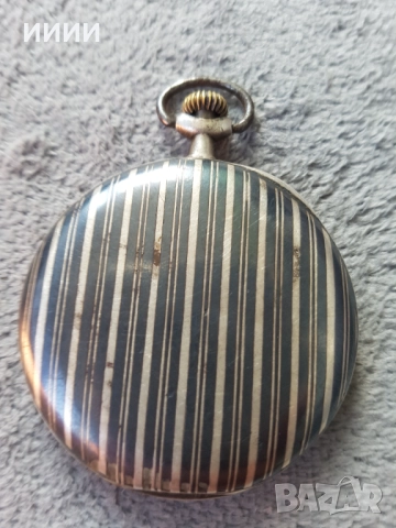 Сребърен джобен часовник LONGINES, снимка 2 - Антикварни и старинни предмети - 52208768