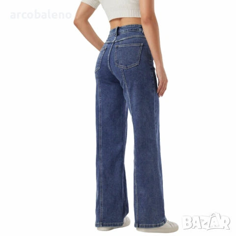 Дамски дънки с висока талия, 2цвята , снимка 7 - Дънки - 54264963