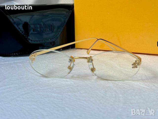 Fendi прозрачни слънчеви,очила за компютър диоптрични рамки, снимка 8 - Слънчеви и диоптрични очила - 45269880