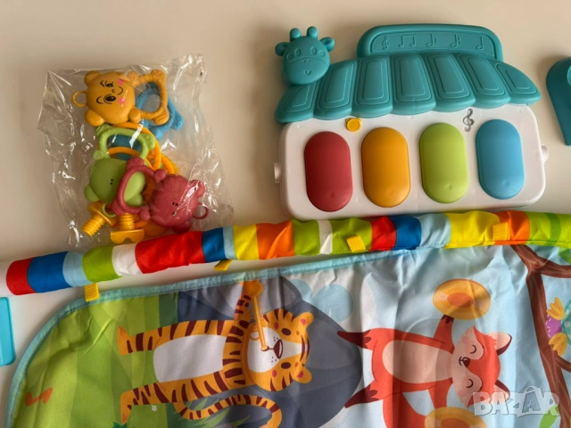 НОВА! Активна детска гимнастика с музика (синя), снимка 3 - Музикални играчки - 53485056