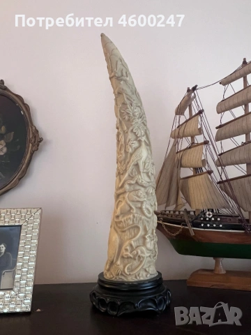 Декоративна фигура от сапунен камък с животински мотиви. 70-те години