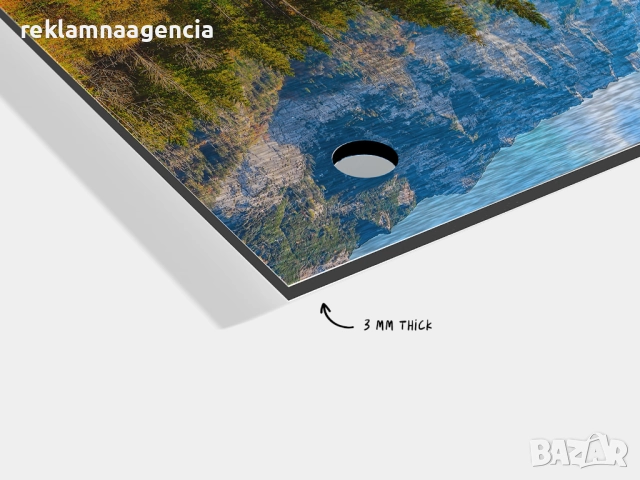 Директен печат върху еталбонд 3мм Директен UV печат на еталбонд