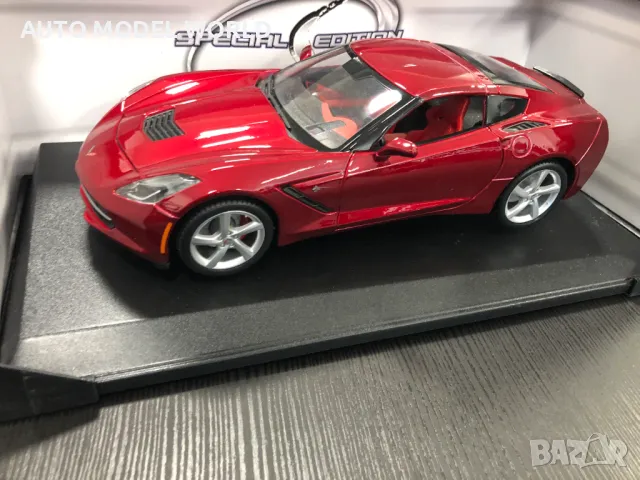 Метална колекционерска количка MAISTO CHEVROLET CORETTE STIGRAY 1:18, снимка 7 - Колекции - 47163233