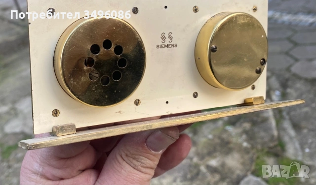 Стар  и много рядък немски барометър с хигрометър SIEMENS, снимка 5 - Антикварни и старинни предмети - 54063869