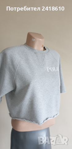 POLO Ralph Lauren Cropped Shirt Oversize Womens Size S НОВО! ОРИГИНАЛ! Дамска Тениска!, снимка 1