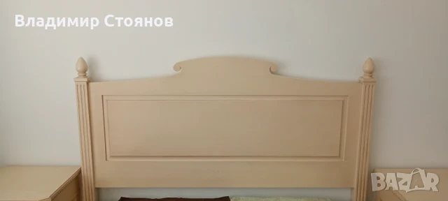 Спален комплект от масивно дърво (бял), снимка 8 - Спални и легла - 50675940
