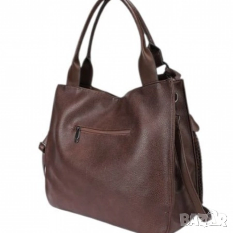 Стилна дамска чанта с голям обем и организация, снимка 2 - Чанти - 51865264