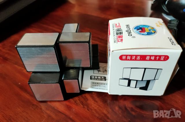 Рубик куб Mirror Cube 2x2x2 / Огледален куб - като нов, снимка 4 - Други игри - 46175657