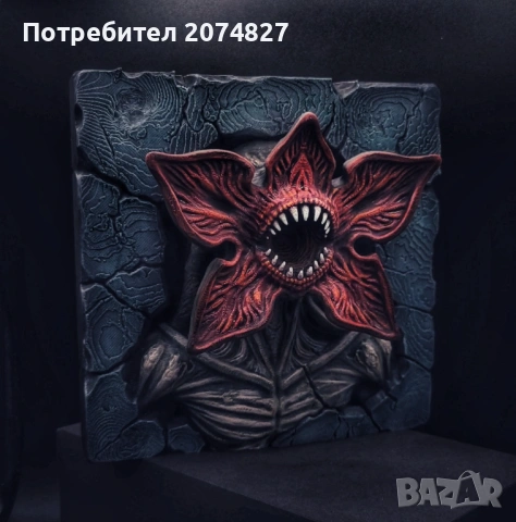 Demogorgon (Stranger Things) – 3D релефна скулптура, снимка 8 - Декорация за дома - 53405059