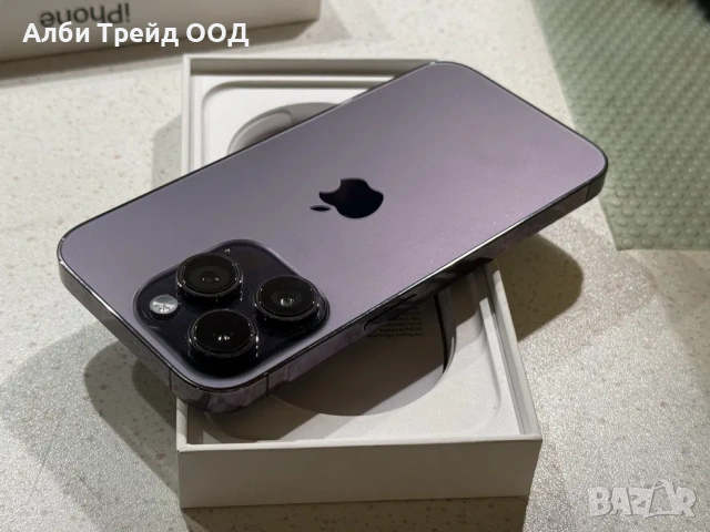 iPhone 14 Pro 128GB Deep Purple – Отличен, 100% Батерия., снимка 6 - Apple iPhone - 53719088