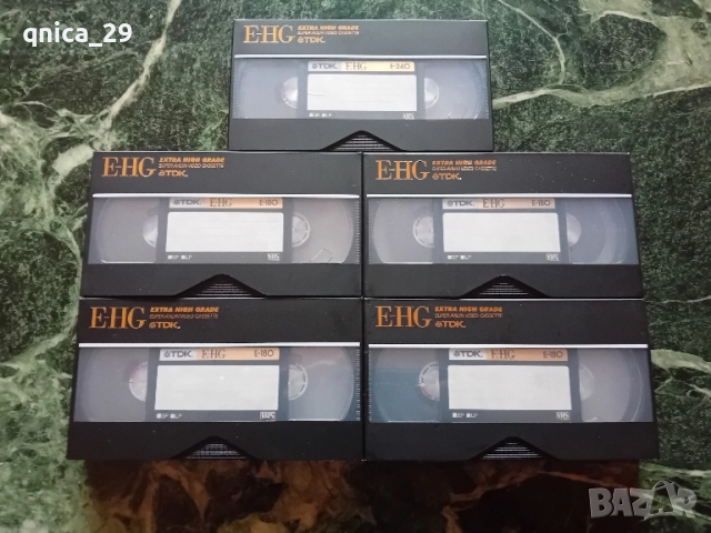 TDK EHG 180/240 VHS видео касети, снимка 2 - Други жанрове - 52329441