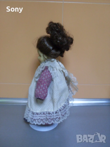 Стара кукла на стойка- Германия., снимка 4 - Антикварни и старинни предмети - 54107138