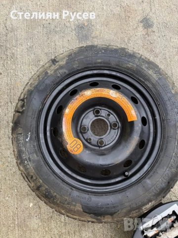 1 патерица / резервна джанта за fiat panda 2013г / 14 цола /  Размер 135/80/14 , ЕТ43. ПО ЕКОНТ САМО, снимка 4 - Гуми и джанти - 53393809