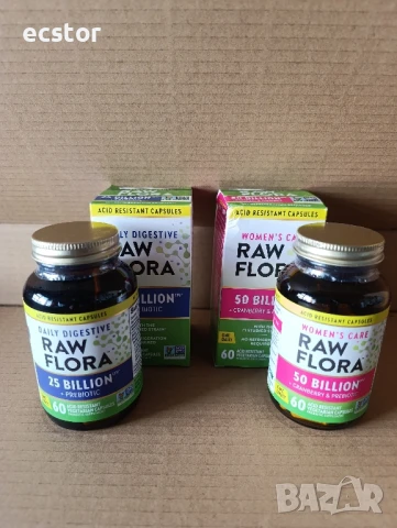 Raw Flora Пробиотик + Пребиотик, снимка 9 - Хранителни добавки - 51427107