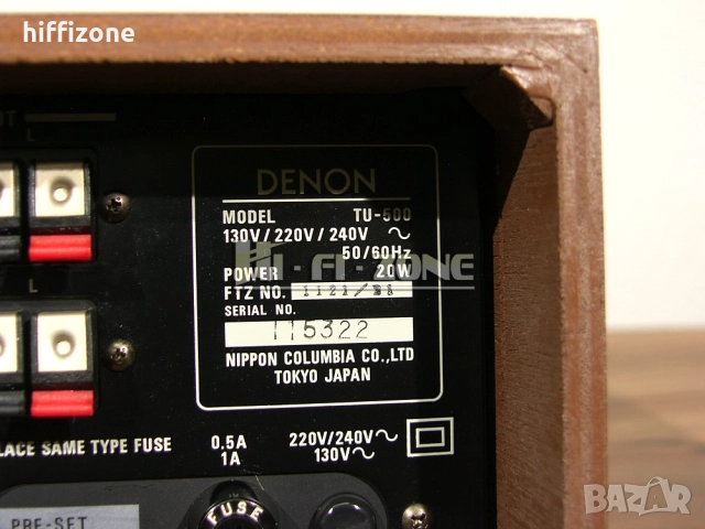 ТУНЕР   Denon tu-500 , снимка 9 - Ресийвъри, усилватели, смесителни пултове - 52987541