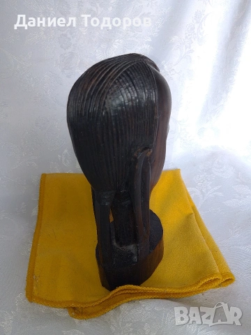 Африканска Дървена Фигура , Абанос., снимка 6 - Декорация за дома - 53246383