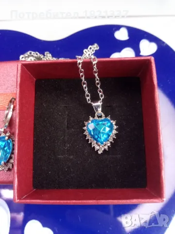 Комплект колие и обици , снимка 5 - Бижутерийни комплекти - 49623681